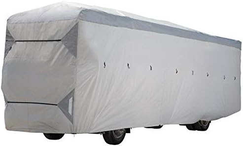 Eevelle Expedition Class A RV Cover - Waterproof, Marine Grade Roof - Water Resistant, UV Protection, Durable, Breathable Trailer Cover - Fits 28'-30' (Gray)