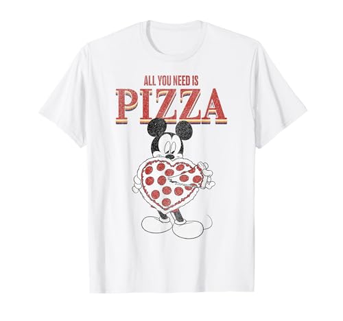 T-shirt Mickey Disney Pizza respirant et résistant au lavage quotidien