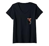 Photo Gallery donna carino mucca in tasca bambino mucca amante regalo tee farmer moglie regalo maglietta con collo a v Photo Gallery donna carino mucca in tasca bambino mucca amante regalo tee farmer moglie regalo maglietta con collo a v