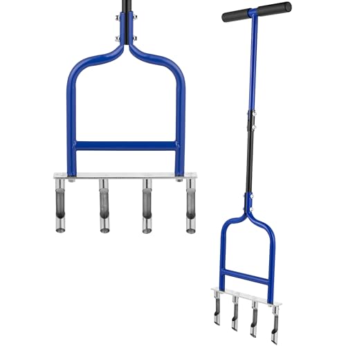 Aireador de césped manual con 4 púas de acero inoxidable miniatura 2
