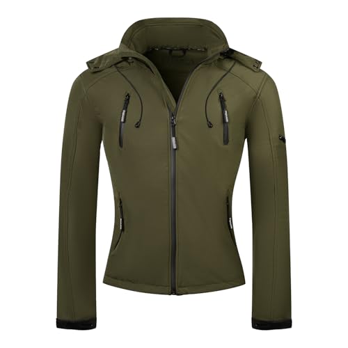 PAULGOS Herren Softshell Jacke Outdoor Funktionsjacke Freizeitjac...