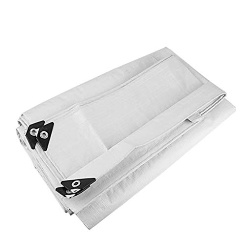Ziziqw Heavy Tarp Cover,Ground Cover Sheet,Dustproof PE Tarpaulin,140G Per Square Meter, Suitable for Garden Furniture Swimming Pool,5 * 6m