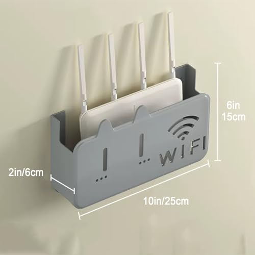 Boîtier de rangement WiFi pour cacher les câbles et ranger le modem - 2
