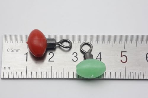 40 piezas giratorias cruzadas 3 vías para pesca miniatura 3