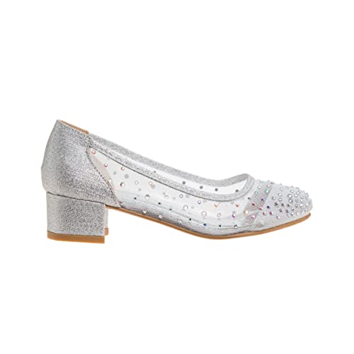 Image of Badgley Mischka Girls Girls Rosa Rhinestone