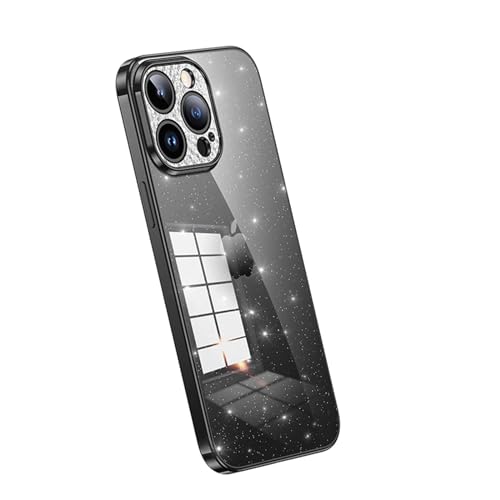 Coque à paillettes iPhone 15 Pro Max anti-jaunissement résout le problème des chocs