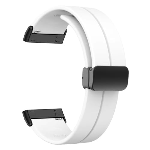 Image of T TECLUSIVE Soft Silicone Strap Band with Magnetic Lock Compatible for Fitbit Versa 4 / Versa 3 / Sense 2 | Adjustable Silicone Rubber Band for Versa 4 3 Sense