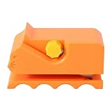 Lyreh Kartonschneider für Katzenkratzbretter, 3D-Gedruckte Kätzchenförmiges Manuell Katzenkratzbretter Kartonschneidewerkzeug mit Klinge Haustier Zubehör(Orange)