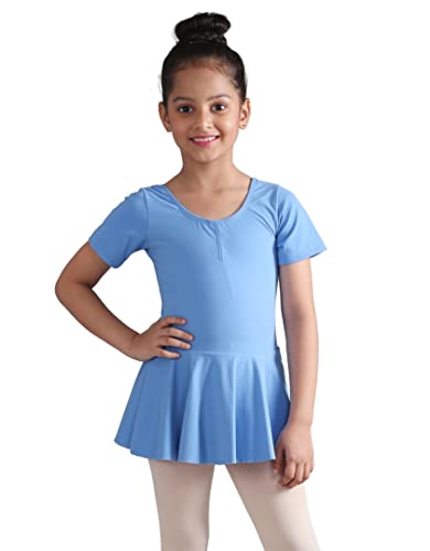 The Dance Bible Girls Classic Short Sleeve Skirted Leotard Ballet...