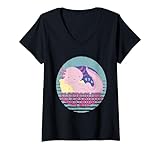 Mujer Lindo Duerme Mucho Dormir Axolotl Pijama Anfibio Camiseta Cuello V