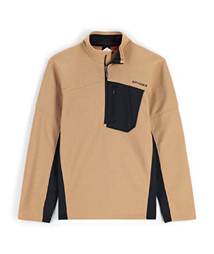 Image of Spyder Men's Bandit Hybrid 1 /2 Zip Fleece Ski Mid Layer Sweater Jacket