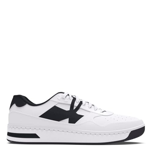 Under Armour Uomo Court 96 Scarpe da ginnastica, bianco e nero, 41 EU