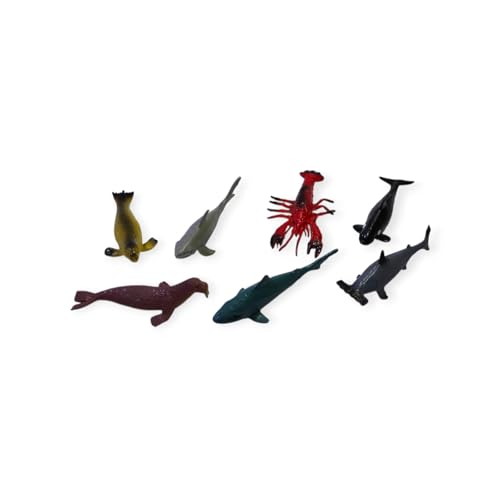 Image of Small Kids Sea & Wild Animal Toys Sets for Fun, Educational, Spark Imagination and Learning (Multi Choice Sets) (Marine Animals) 12pcs