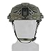 Tactical Helmet with Adjustable Chin Strap & Adapt Base, Hunting Airsoft Gear(HL-102 BK)