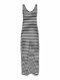 maxikleid gestreift Gestreiftes Maxikleid ONLY Female Maxikleid Gestreiftes XSBlack 3