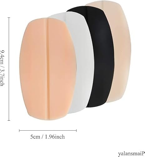 2Pairs Random Color Silicone Bra Strap Cushions Holder Non-Slip Comfort Shoulder Protectors Pads(BK,WH,Skin Colors) Easy Easy to Use and Store,Lingerie, Sleep and Lounge