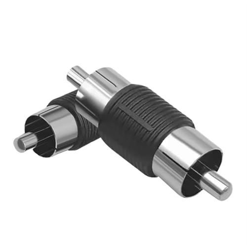 Conector RCA macho a macho de níquel para una conversión de audio sin pérdidas 8