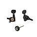 Guitar Locking Tuners 18:1 Guitar Tuning Keys Pegs Locking Tuning Machines Heads for Strat/Tele/Les Paul Electric/Acoustic Guitars Black