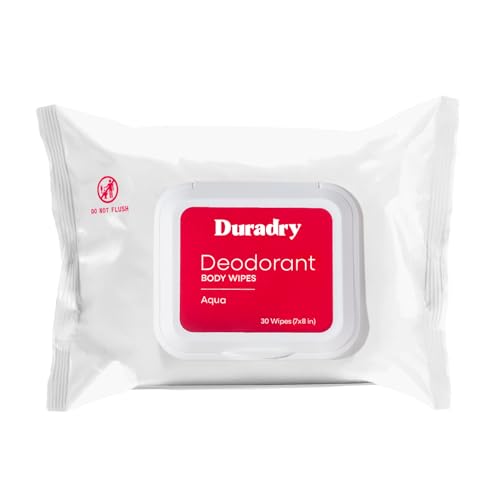 Duradry Deodorant Body Wipes for Men & Women...