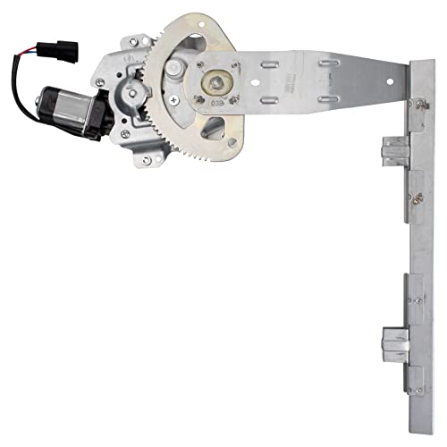 Image of TRQ Rear Left Power Window Regulator & Motor Assembly Drivers Side Compatible with 1996-2002 Saturn SL SL1 SL2 1996-1999 SW1 1996-2001 SW2