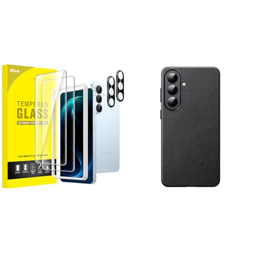 Samsung Galaxy S26 Protection D'écran Anti-Rayures avec Coque Cuir Antichoc