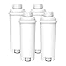 4 x Aquacrest AQK-11 - filtr wody do ekspresu do kawy DeLonghi - zastępuje DLS C002 / DLSC002 / SER3017 / 5513292811 wkład filtrujący - pasuje do ECAM EAM EC685 EC860 BCO Modele