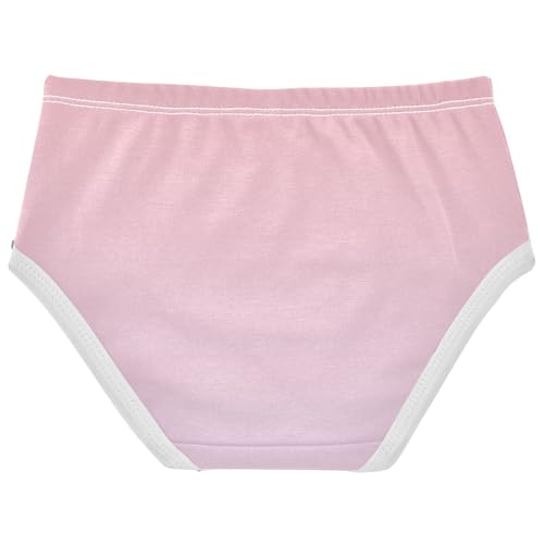 Joisal Durable Toddler Underwear Floral 2t Cotton Panties for Girl Blush Pink Lilac Gradient Briefs Undies Kids2