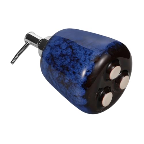 Gatuida Dispensador de Jabón Cerámico Antideslizante para Ducha y Baño Botella Recargable para Gel Champú y Acondicionador Diseño Seguro y Elegante para Doméstico y Hoteles