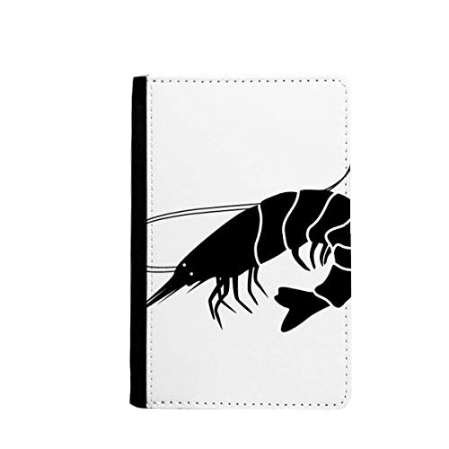 Portefeuille de voyage pour passeport à motif crevettes multicolore parfait pour embarquer serein