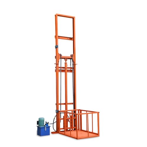 1000kg / 2200lb, charge, plate-forme d'ascenseur électrique, ascenseur de cargaison d'entrepôt d'usine, ascenseur de cargaison fixé au mur(3m/9.8ft)