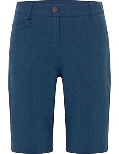 Bermuda femme stretch pour randonnée et loisirs d'été bleu chiné