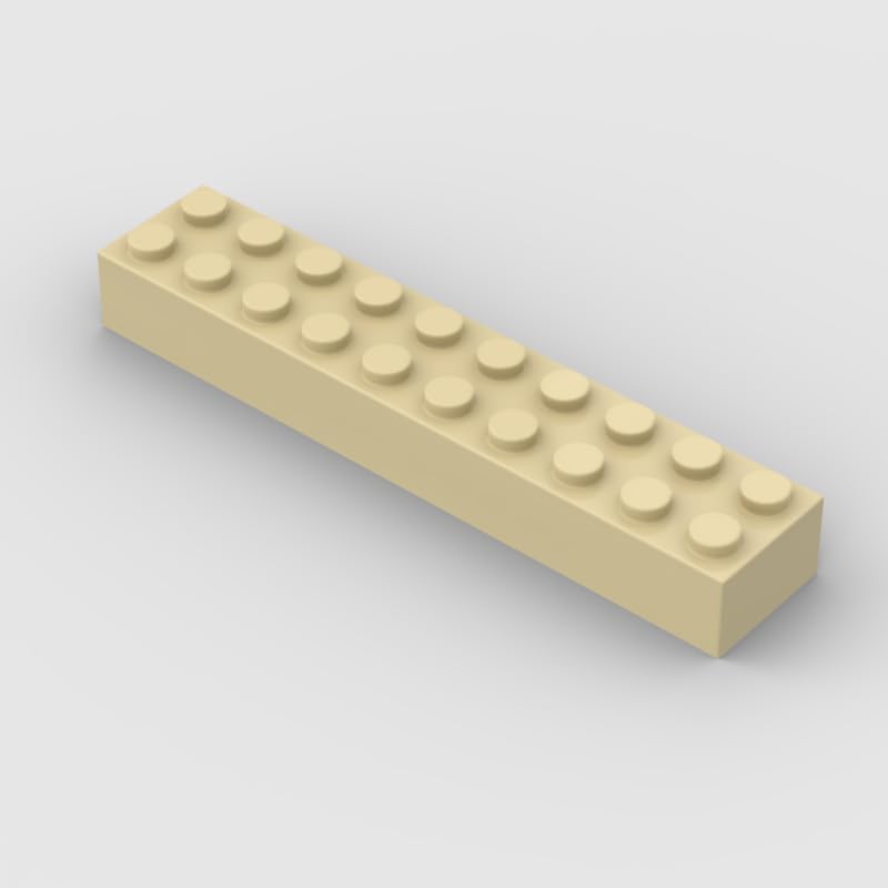 Classic White Brick Bulk, Brick 2x10, Building Brick 100 Piece, Compatible with Lego Parts and Brick Pieces: 2x10 White Brick(Color: White)