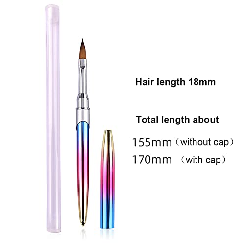 Lifoost 5Pcs Gel Nail Polish Brushes Set Professional Acrylic Nail Brush French Tip Nail Art Design Pen Painting Tools #TOP5