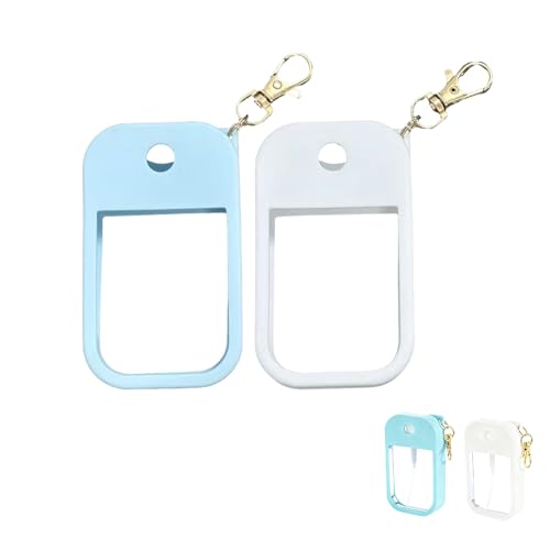 Homiladi Silicone Case Protective Holder with Keychain for Alcohol Spray & Hand Sanitiser Spray, Portable Travel Spray Bottle Compatible with Hand Sanitizer Spray 1FLOZ