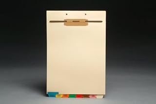 (S-9213) Stock Fileback Divider Sets, Medical, End Tabs - Top Fastener (20 Sets of 8 Tabs)