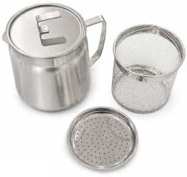 3-in-1 Stainless Steel Kettle Pot, Oil Strainer & Fryer Basket
