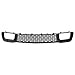 MOTOKU Front Bumper Lower Grill Grille and Chrome Cover Molding for Jeep Grand Cherokee 2014-2016