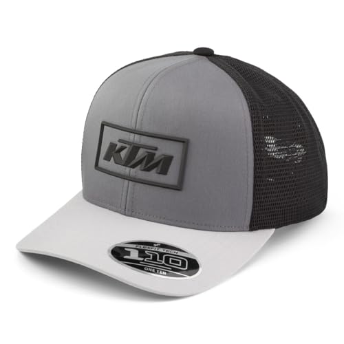 Casquette camionneur KTM Outline ajustable noire et grise style mesh original