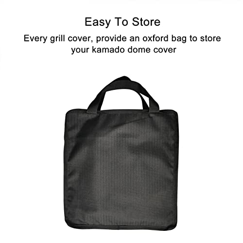 Quantfire 34” Kamado Dome Grill Cover For Xlarge Big Green Egg, Kamado Joe Big Joe In Built-In Or Island,Xl Big Green Egg Accessories Waterproof Outdoor Grill Cover #TOP5