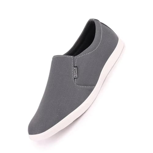 Image of FAUSTO Men's Canvas Loafers Casual Shoes for Casual Outfit|Evening|Outdoor|Fashion|Trending|Lightweight and Comfort with TPR Sole Flexiblity