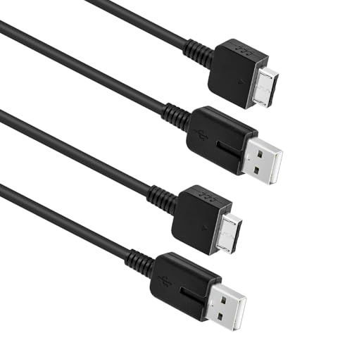 Mcbazel Lot 2 Câbles de Données Chargeur PS Vita Remplacement Câble de Chargeur USB compatible avec Sony Playstation Vita, PSVita 1000-1,2 m