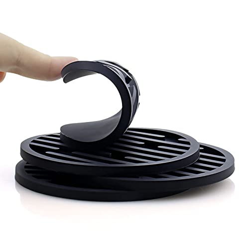 Sottobicchieri rotondi in silicone per bevande, 10 cm, riutilizzabili