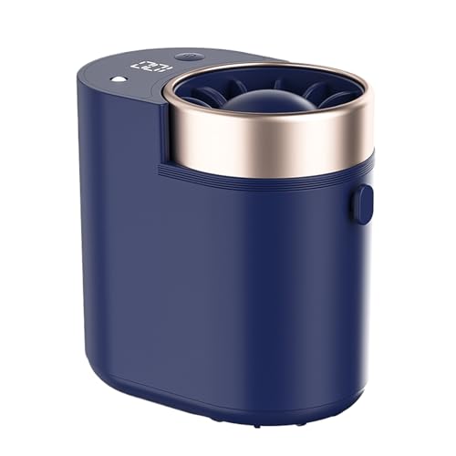 Ventilador de aire acondicionado portátil: mini turbina de enfriamiento rápido, refrigerador de clip de cintura USB, dispositivo personal recargable | Smart Digital Display LED para trabajos al a