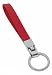 Doliphine Mini PU Leather Key Fob keychain with Key Ring for Key, Remote, Card, USB, Handbag Purse (Red)
