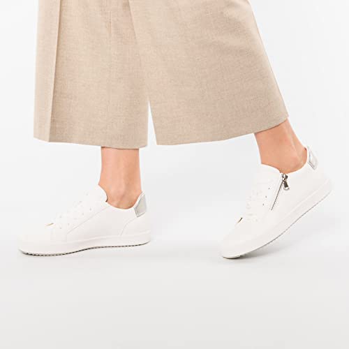 Geox Para Mujer. D026HA 000BC Zapatillas Blomiee Blanco (36), Cordones, Casual - 2