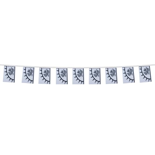 Image of AZ FLAG Viking Raven 6 meters BUNTING Flag 20 flags 9'' x 6'' - Scandinavia STRING flags 15 x 21 cm