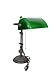 Produktbild Antike Fundgrube Nostalgische Bankerlampe Messing brüniert mit grünem Glasschirm | Bankers Lamp Schreibtischlampe | höhenverstellbar Zugschalter (1889)