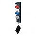 Viper Wall Mounted Dart Holder/Caddy Display, Holds 12 Steel/Soft Tip Darts, Black Finish