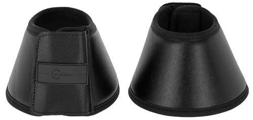 Kerbl Covalliero 320136 Protect - Campanas de Saltar (2 Unidades), Color Negro