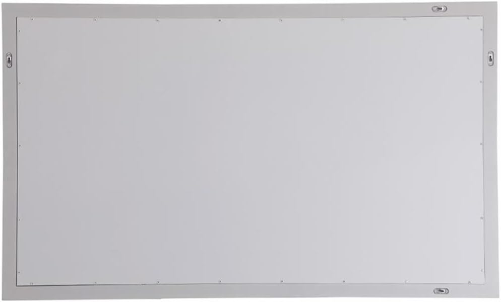 Elegant Decor Aqua 36" x 60" Wood Frame Bathroom Mirror in Gray